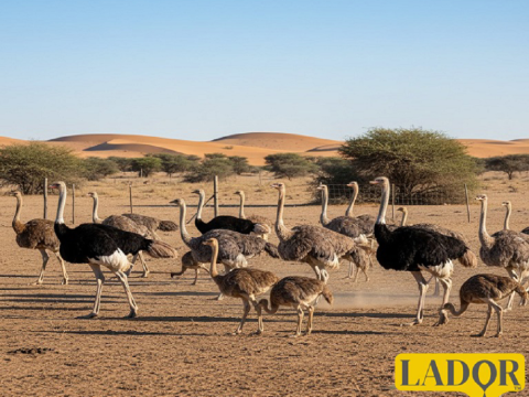 Photo related to the article Oil in the diet of ostriches