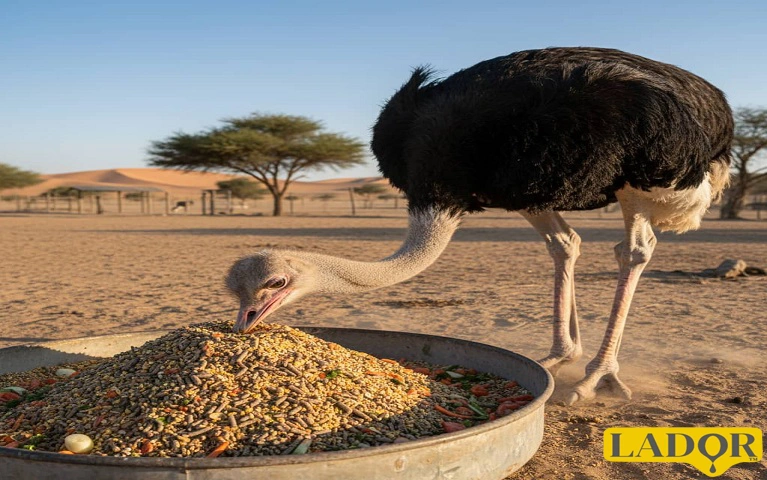 Photo from the article Poultry fat in the diet of ostriches