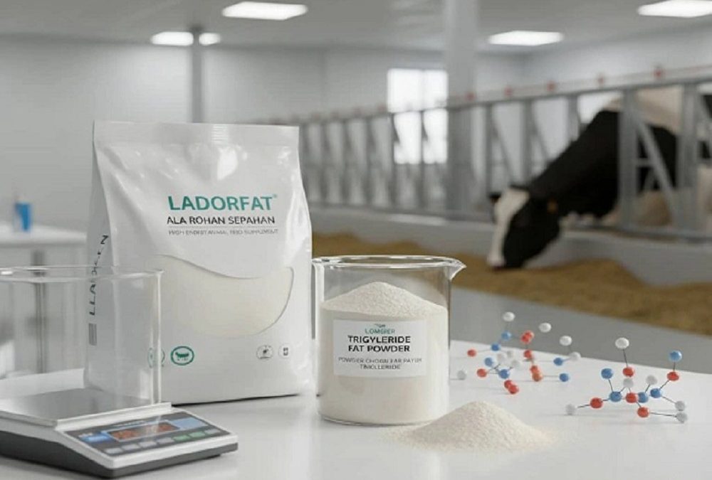 Photo of the article on fat powder based on triglycerides