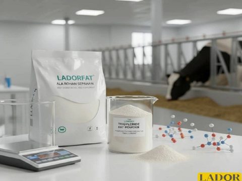 Photo of the article on fat powder based on triglycerides