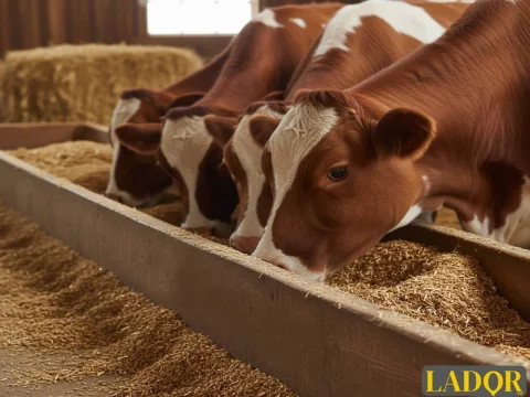 The photo related to the article on livestock rice bran