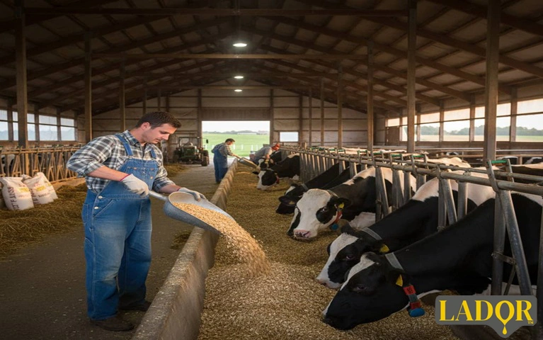 Photo related to the effects of barley flakes on livestock